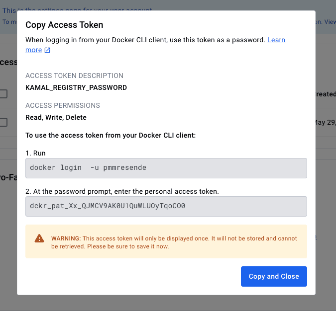 new access token