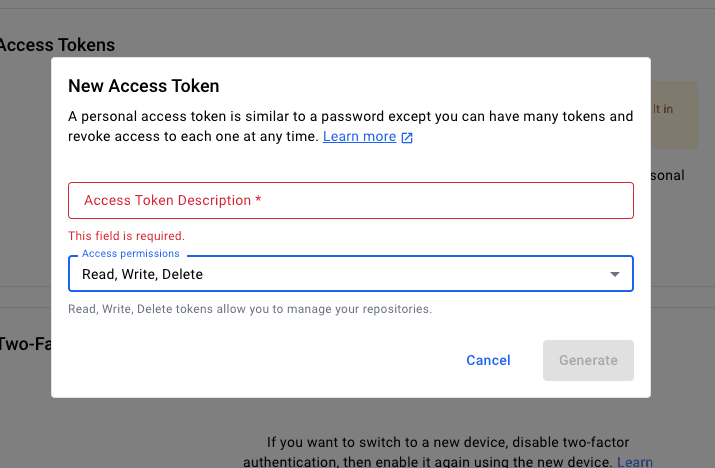 new access token